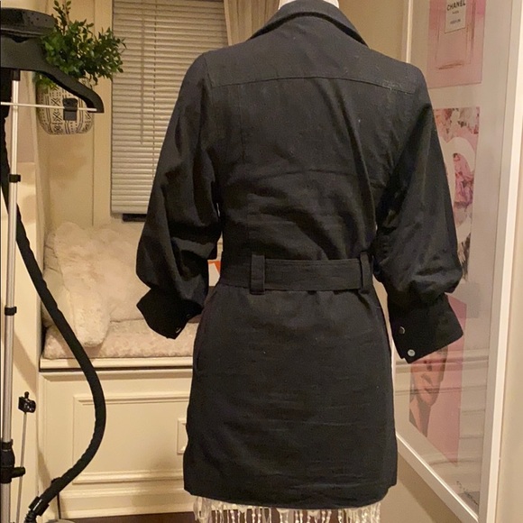 Belted black mini dress - Picture 3 of 3